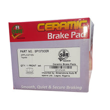 Load image into Gallery viewer, Speedplus SP1373CER Front Ceramic Brake Pads For 03-08 Toyota Corolla, Matrix &amp; Pontiac Vibe
