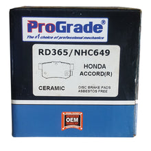 Load image into Gallery viewer, ProGrade RD365 Ceramic Brake Pads (Front) For ACURA-CL (99-97); HONDA-ACCORD (02-90)