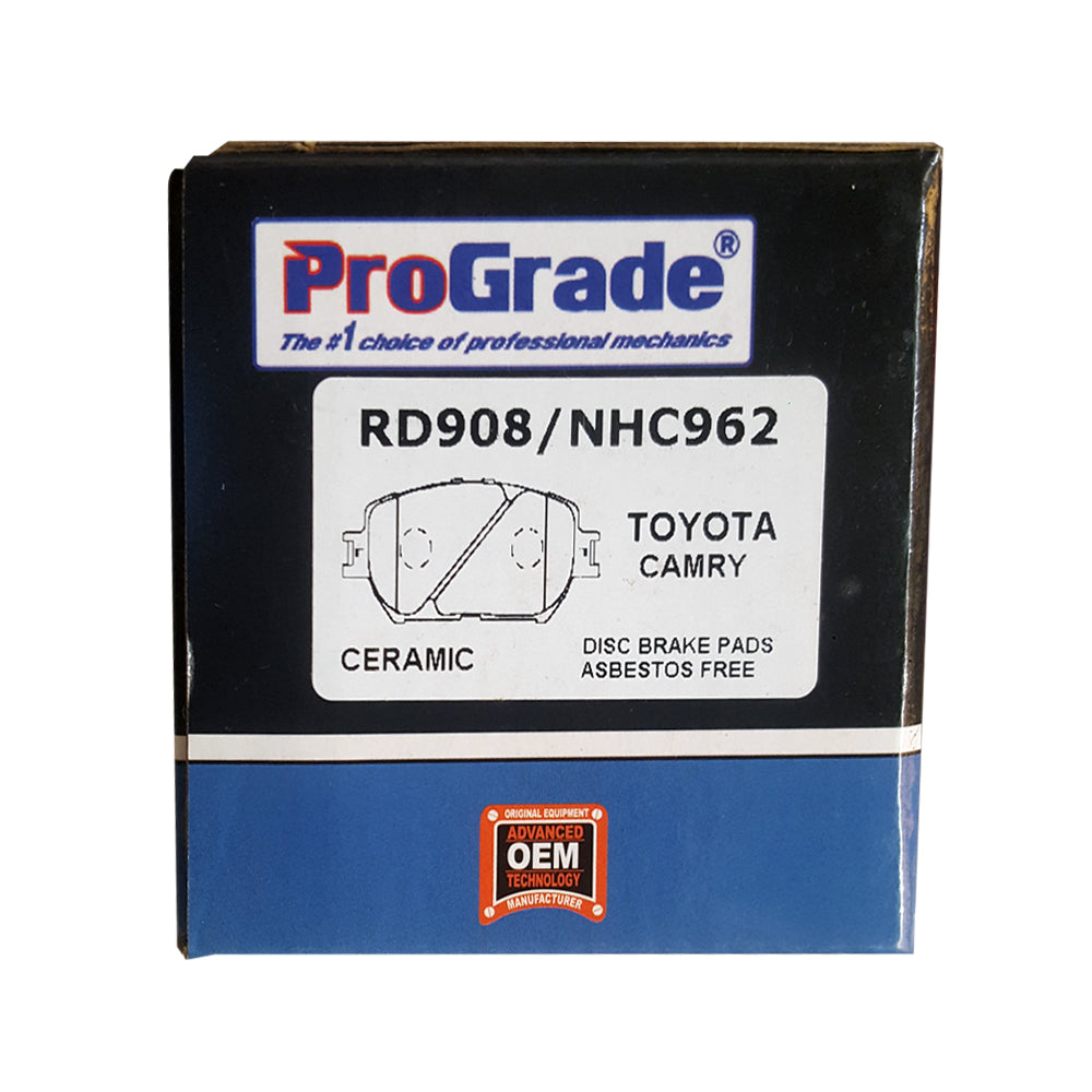 ProGrade RD908 Front Brake Pads For 02-06 Camry, 09-15 IS250; 06 GS300