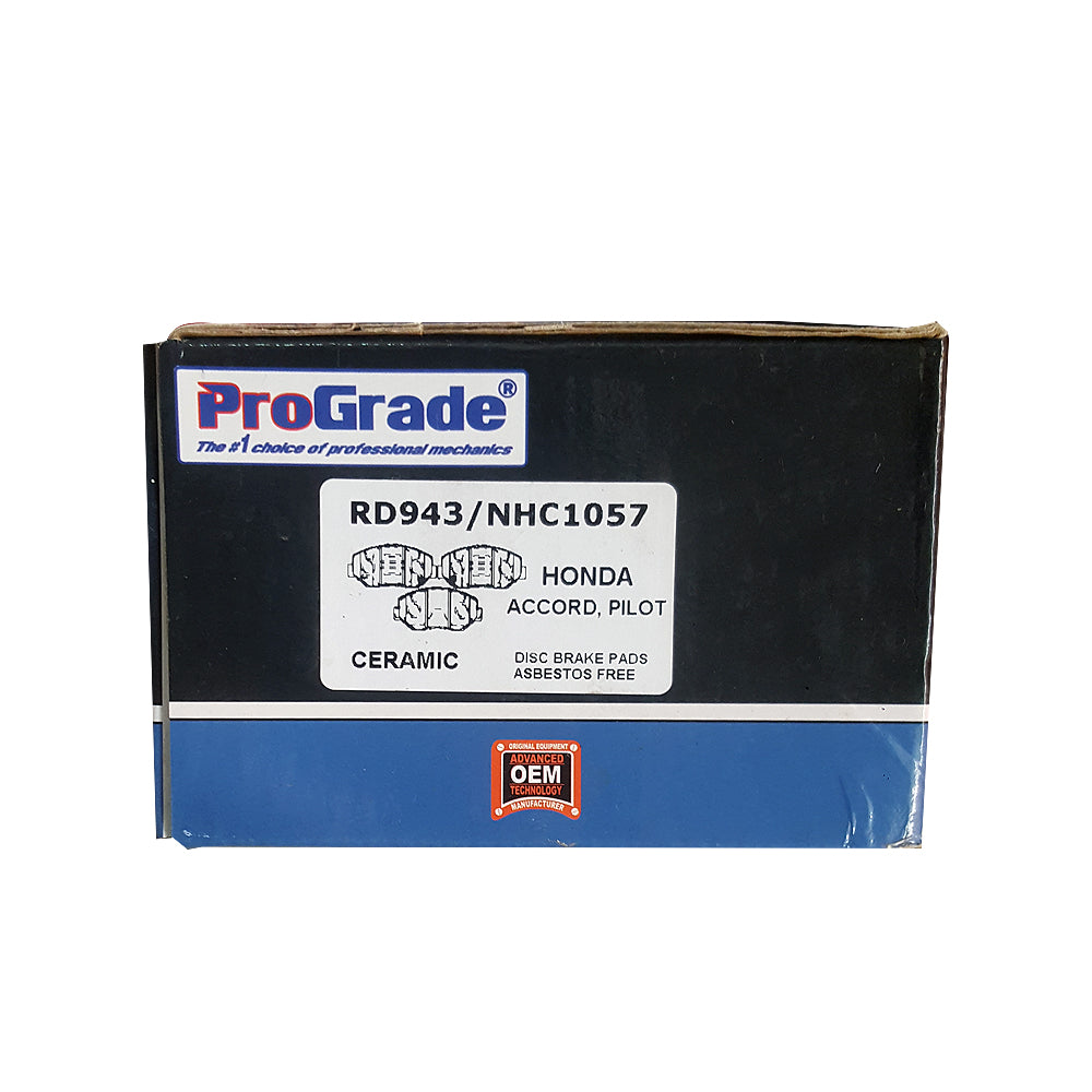 ProGrade Ceramic Brake Pads RD943/RD914/NHC1057 (Front) For HONDA PILOT (08-03)