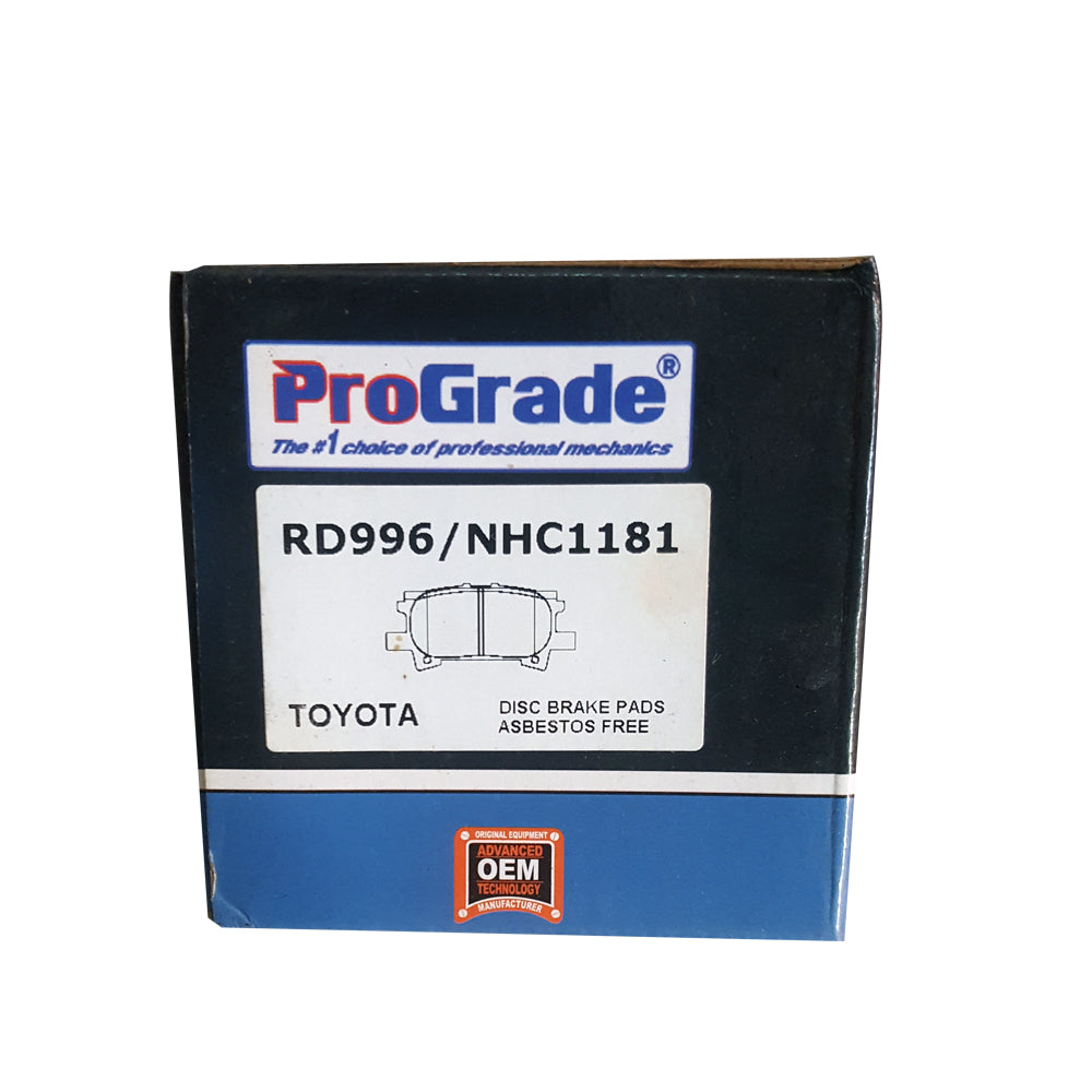 ProGrade RD996 Ceramic Brake Pads (Rear) LEXUS-RX330, RX350, RX400H (09-04); TOYOTA-HIGHLANDER (07-04)
